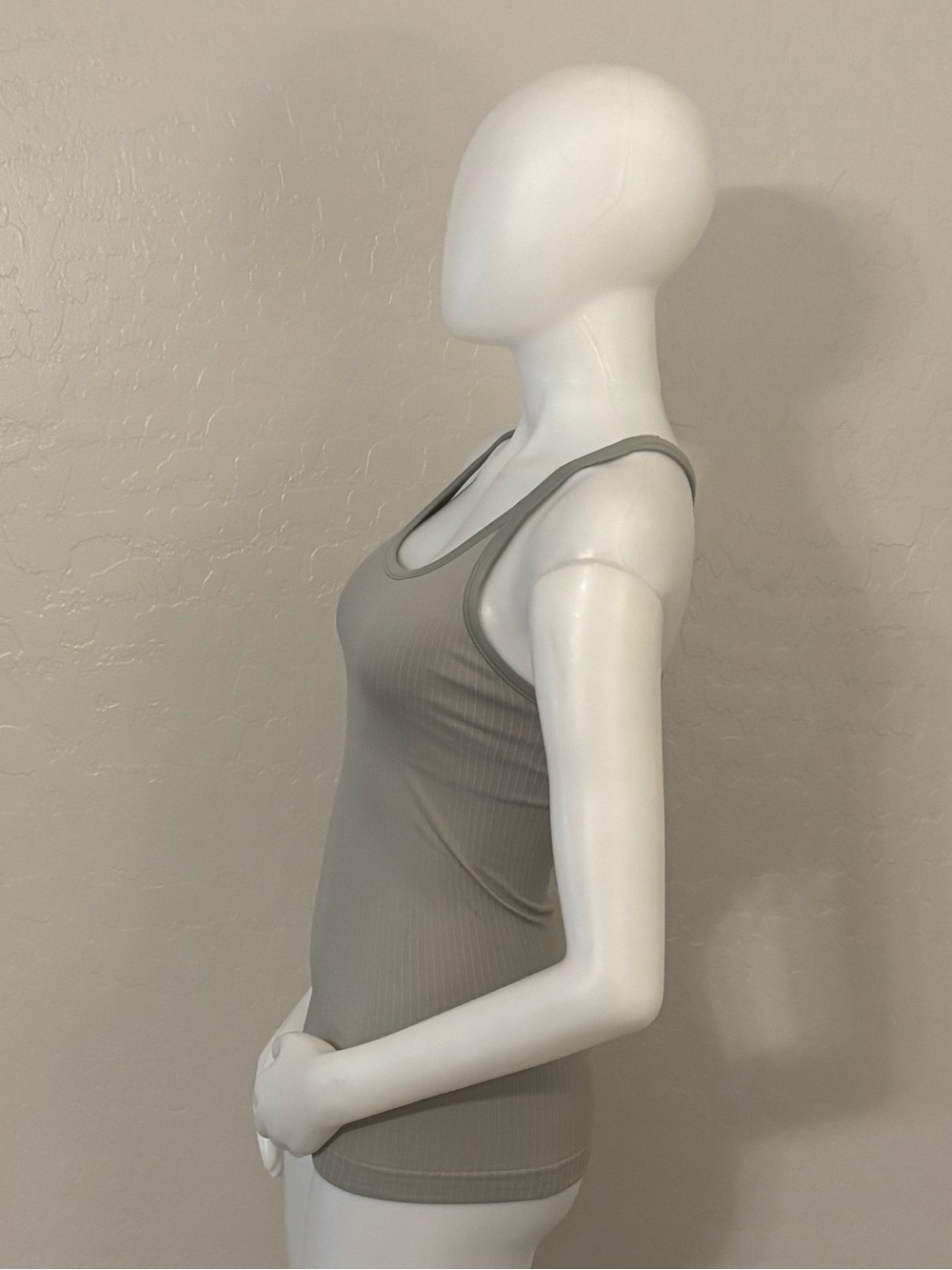 Lululemon Ribbed Y Racer Back Tank Gray Size 6 - Picture 6 of 8